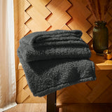 Fuzzy Faux Fur Throw Blanket for Couch, Extra Soft Warm Fluffy Fleece Blanket Throw for Couch, Sofa, Travel, Lightweight Decorative Dark Grey