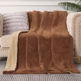 Ultra-Soft Thick Micromink Sherpa Blanket Throw For Couch, Reversible Fuzzy Warm Throw Blanket All Season For Men Women Gifts