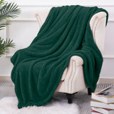 Fuzzy Faux Fur Throw Blanket for Couch, Extra Soft Warm Fluffy Fleece Blanket Throw for Couch, Sofa, Travel, Lightweight Decorative Olive Green