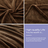 Sherpa Throw Blanket for Couch - Thick and Warm Fleece Blanket for Winter, Super Soft and Silky Throw Blanket for Bed, Brown, 50x60 inches