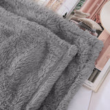 Fuzzy Faux Fur Throw Blanket for Couch, Extra Soft Warm Fluffy Fleece Blanket Throw for Couch, Sofa, Travel, Lightweight Decorative Grey