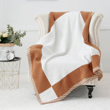 Gemarwel Feather Yarn Blanket - Brown