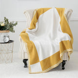 Gemarwel Feather Yarn Blanket - Yellow