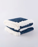 Gemarwel Sherpa Fleece Blanket Full Size -  Blue