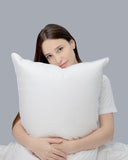 Gemarwel White Canadian Goose Down Pillow - Grey Edge