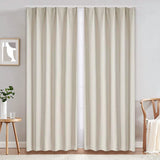 Gemarwel Blackout Curtain Blinds - Solid Thermal Insulated Window Treatment Blackout Drapes/Draperies for Bedroom