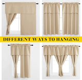 Gemarwel Blackout Curtain Blinds - Solid Thermal Insulated Window Treatment Blackout Drapes/Draperies for Bedroom