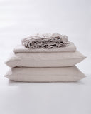 Gemarwel 100% Washed Linen Solid Sheet Set - Linen